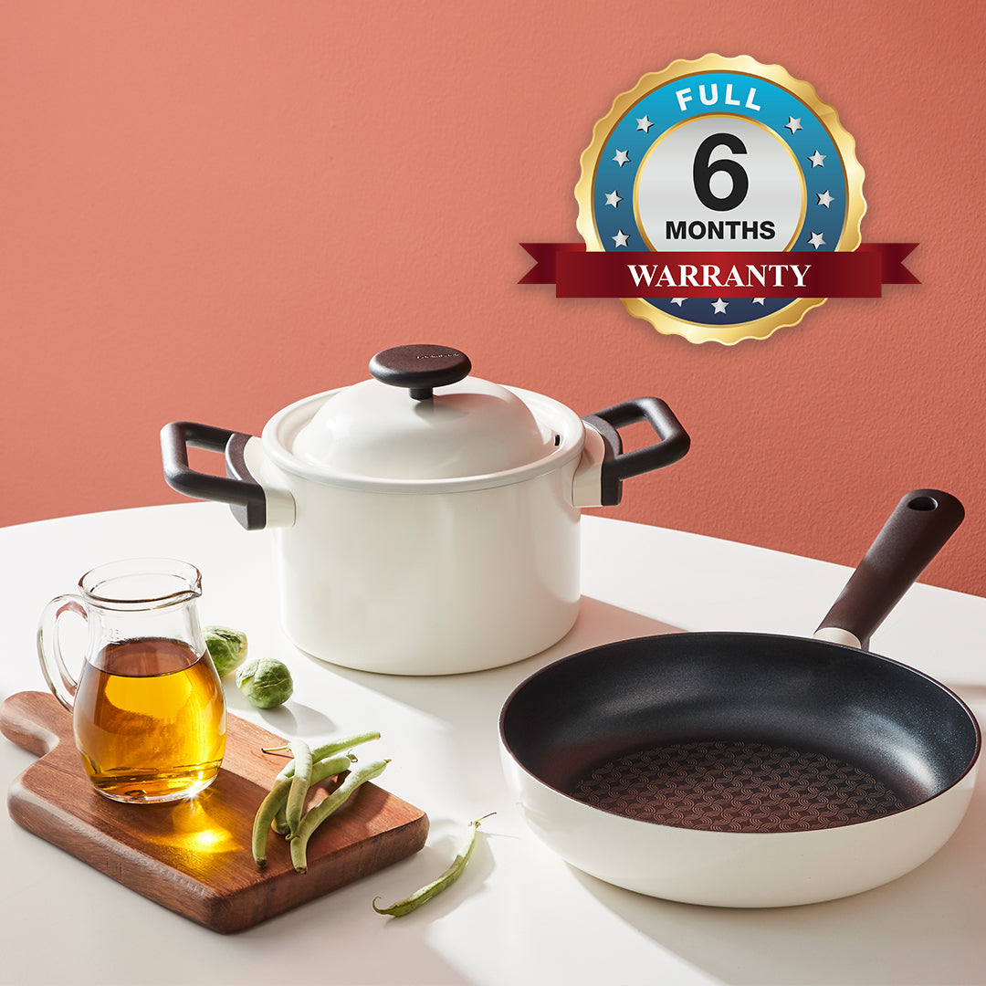 Decore Non Stick Cookware Starter | 20cm Stock Pot, 20cm Low Casserole, 28cm Frying pan