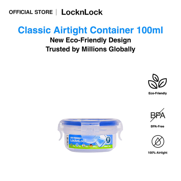 LocknLock Eco-Friendly Classic Airtight Round Food Container 100ml HPL931