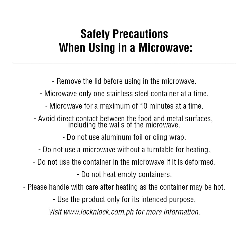 LocknLock Stainless Cozy 1L | Microwave-Safe Stainless Steel Food Container