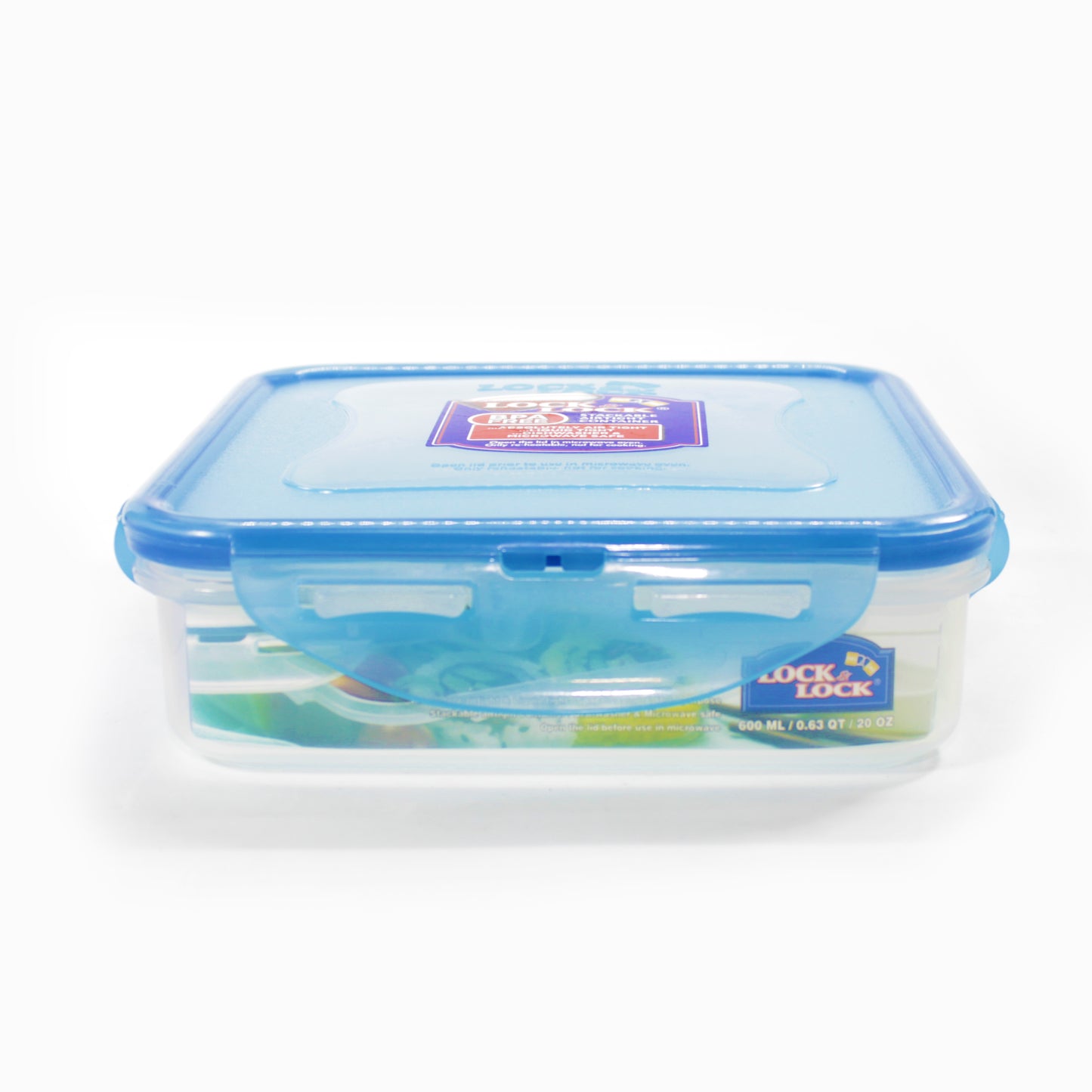 LocknLock Eco-Friendly Classic Airtight Square Food Container 600ml HPL822