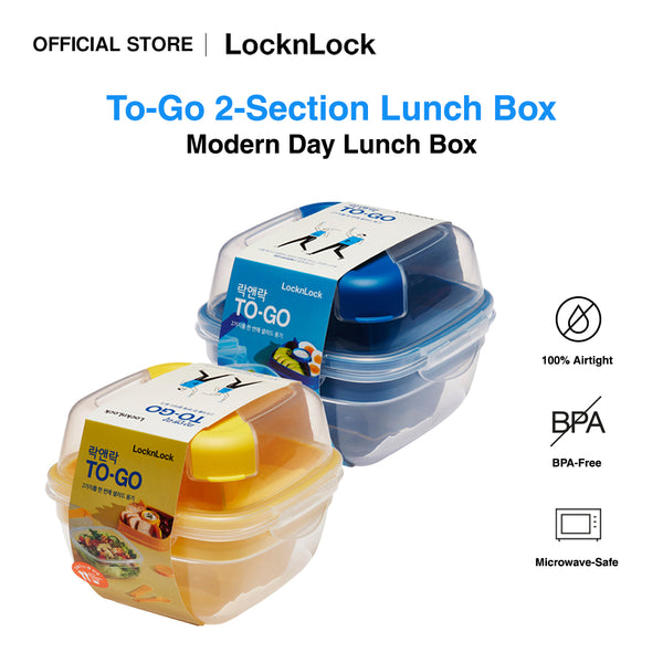 To-Go 2-Section Modern Airtight Lunch Box 950ml