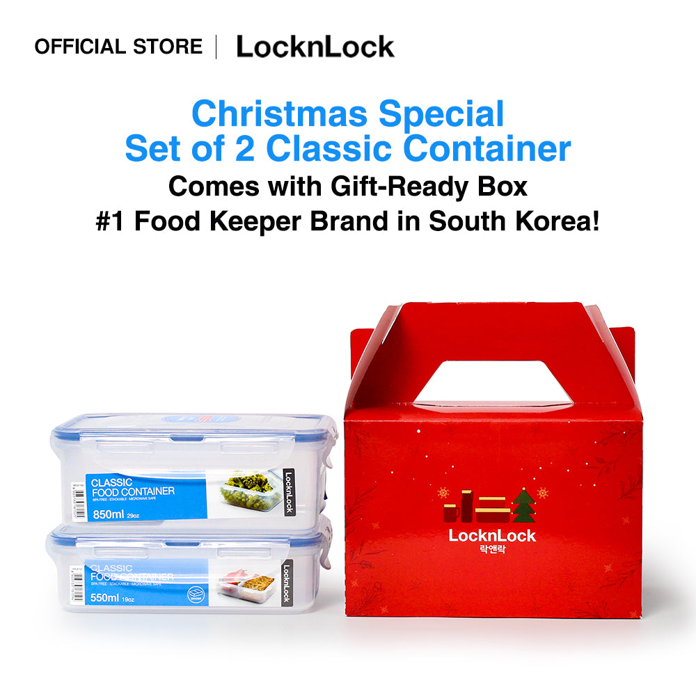 LocknLock 2023 Christmas Classic Set with Box