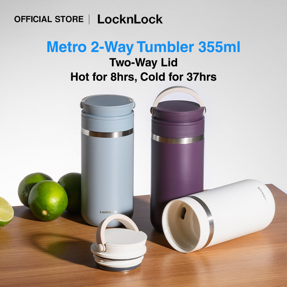LocknLock Metro 2-Way Tumbler 355ml (2023 Edition)