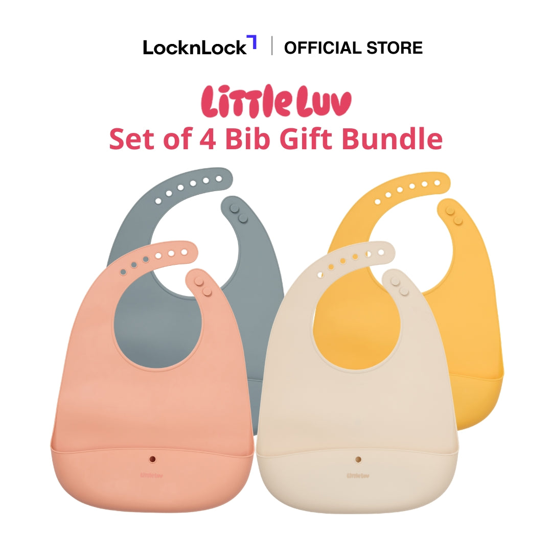 Little Luv Set of 4 Bib Gift Bundle