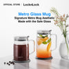 LocknLock Metro Glass Mug for Hot & Cold Drinks