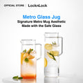 LocknLock Metro Glass Fridge Jug for Hot & Cold Drinks