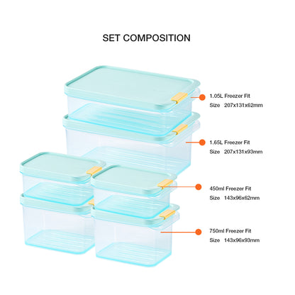 Set of 6 Freezer Fit