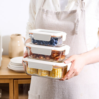 [Pre-Order Exclusive] LocknLock The Cube Heat-Resistant Glass Airtight Container