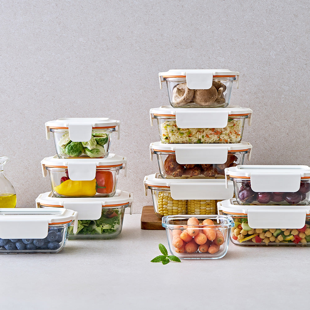 LocknLock The Cube Heat-Resistant Glass Airtight Container 380ml Rectangular