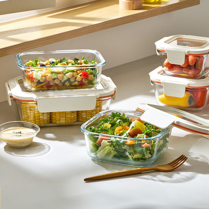 [Pre-Order Exclusive] LocknLock The Cube Heat-Resistant Glass Airtight Container