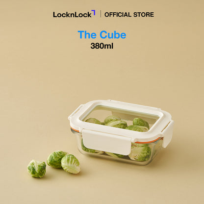 [Pre-Order Exclusive] LocknLock The Cube Heat-Resistant Glass Airtight Container