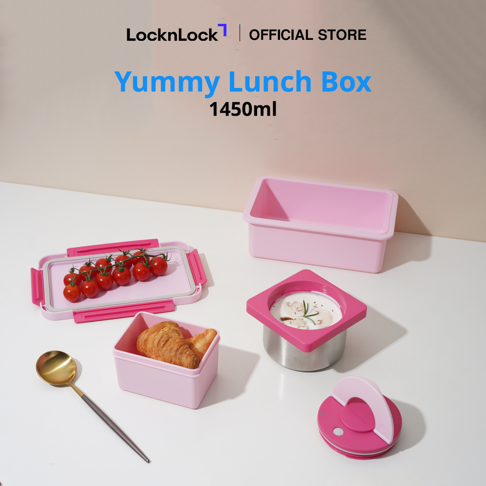 LocknLock Yummy Lunch Box Pink