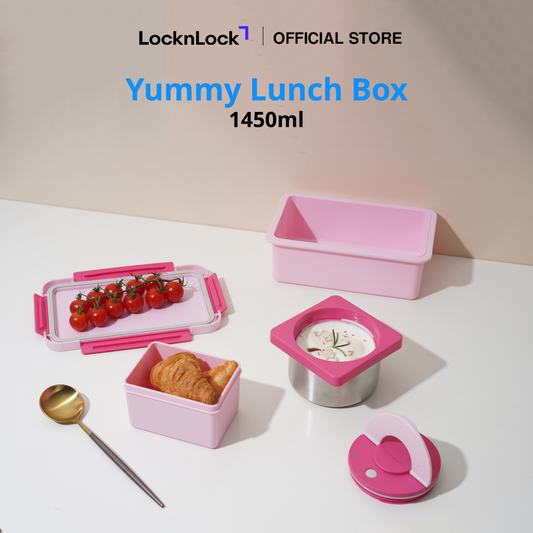 LocknLock Yummy Lunch Box Pink