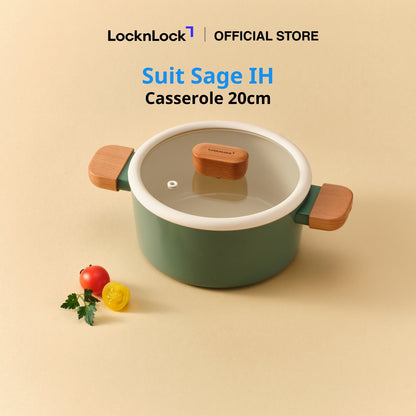LocknLock Suit Sage Casserole 20cm