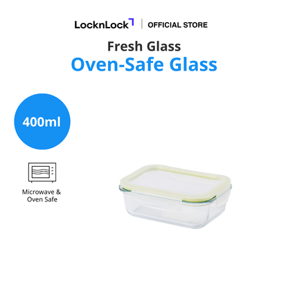 LocknLock Fresh Glass Oven-Safe Food Container | 400ml