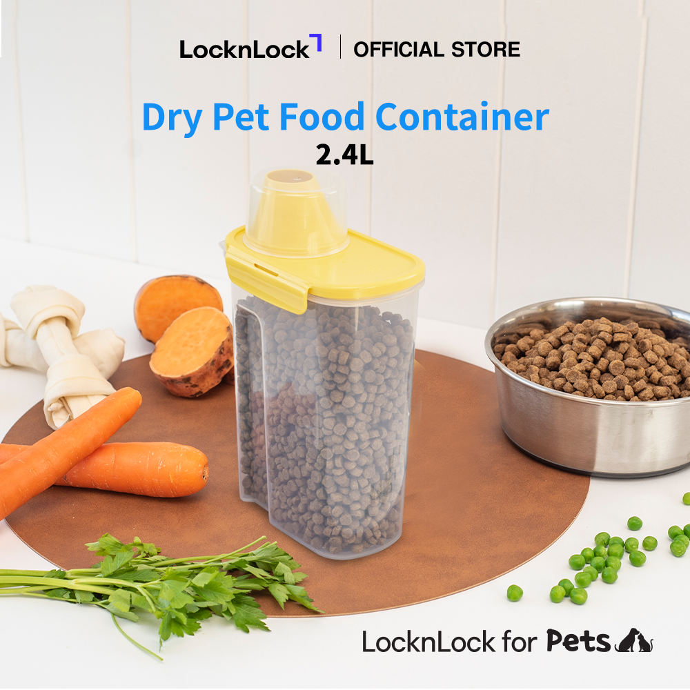 LocknLock for Pets Dry Pet Food Container w/ Spout 2.4L
