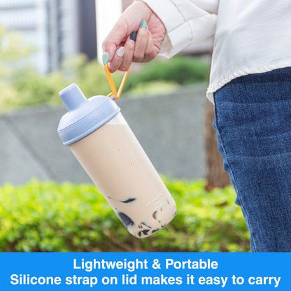 LocknLock Milk Tea Bottle 700ml | With Extra Large Straw for Milk Tea, Smoothies, Shakes, and More ABF792