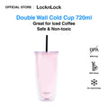 LocknLock Cheers to Joy Double Wall Cold Cup 720ml with Box HAP507