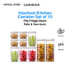 LocknLock Interlock Kitchen Canister 10pc. Set