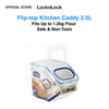 LocknLock Flip-Top Kitchen Caddy 2.5L HPL701