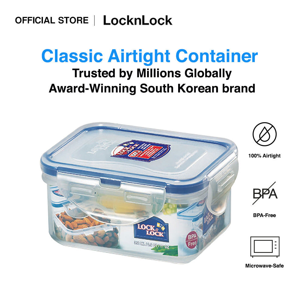 LocknLock Classic Airtight Rectangular Food Container 350ML HPL806