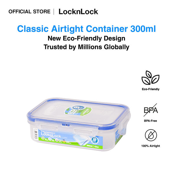 LocknLock Eco-Friendly Classic Airtight Rectangular Food Container 360ml HPL810