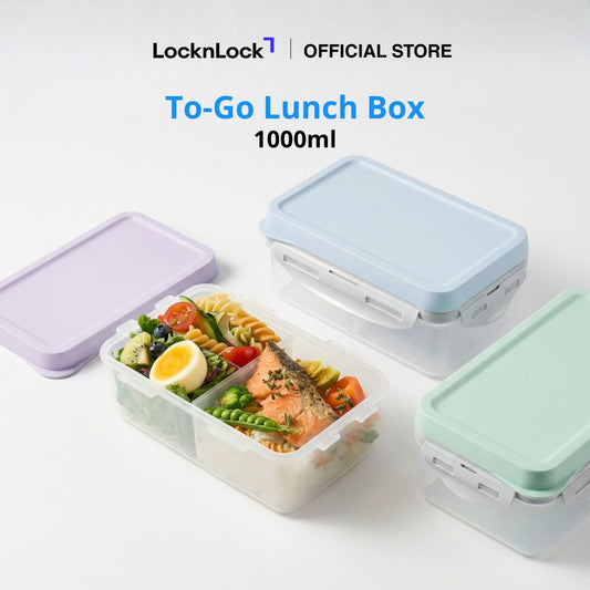 To-Go 3-Section Modern Airtight Lunch Box 1L