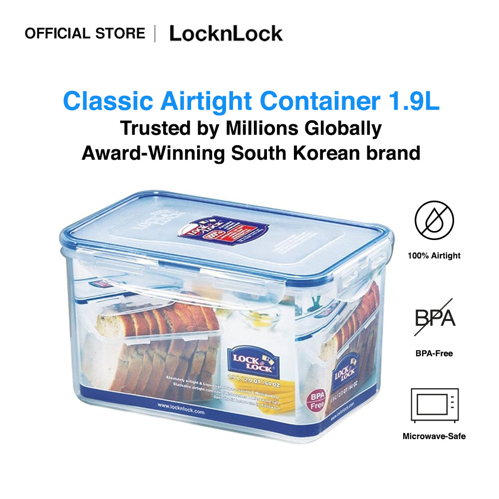 LocknLock Classic Airtight Rectangular Food Container 1.9L HPL818