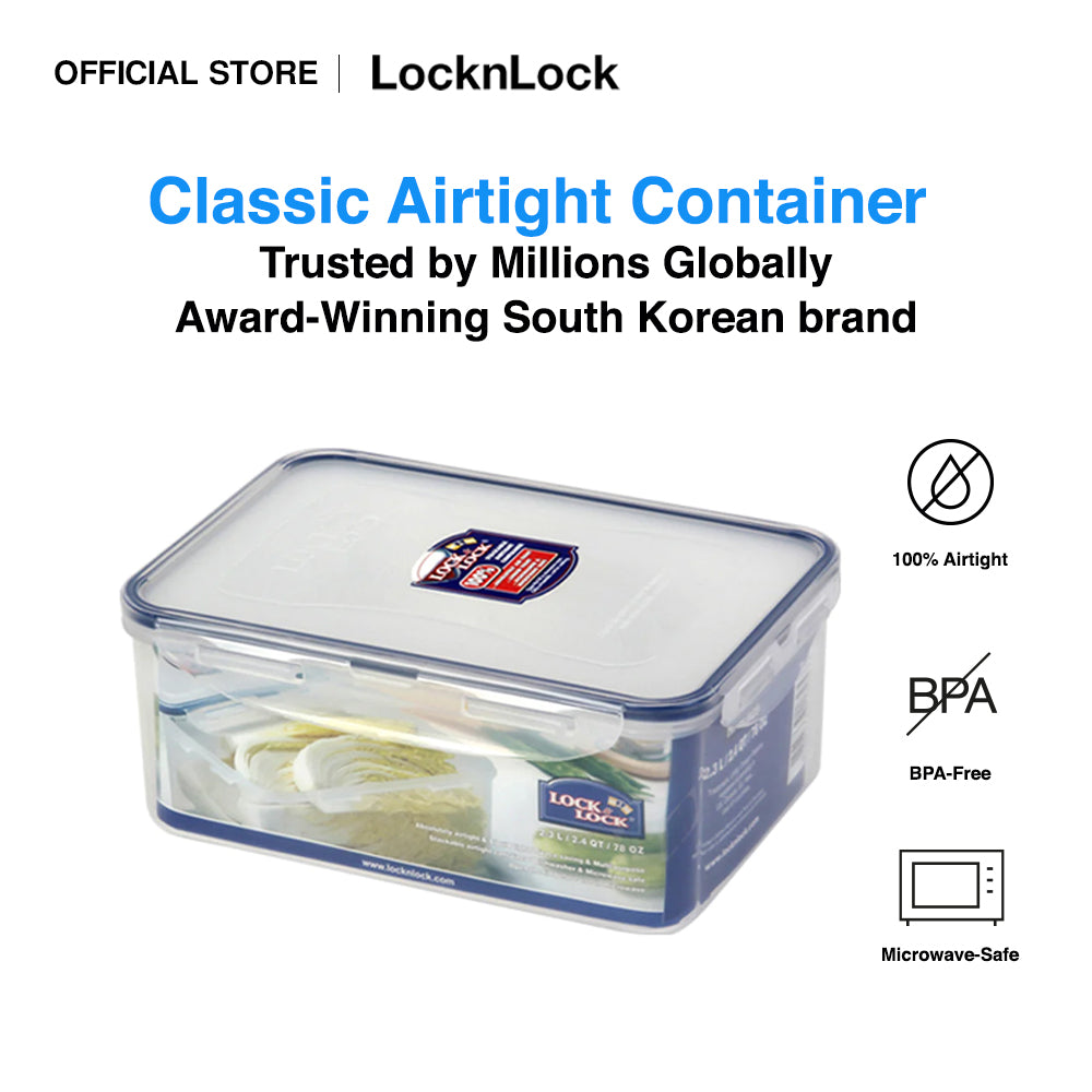 LocknLock Classic Airtight Rectangular Food Container 2.3L HPL825