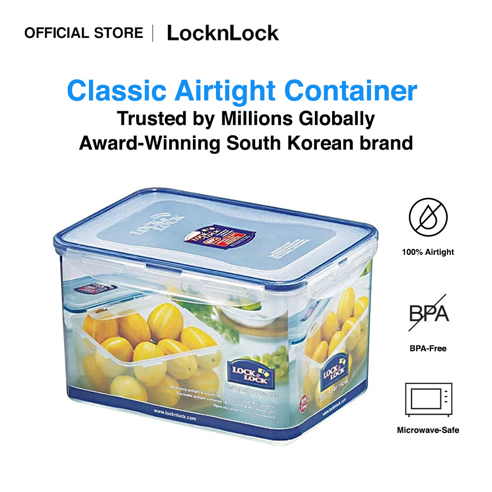 LocknLock Classic Airtight Rectangular Food Container 4.5L HPL827