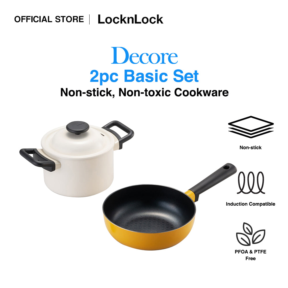 Decore Basic Set of 2 | 18cm Pot + 22cm Wok