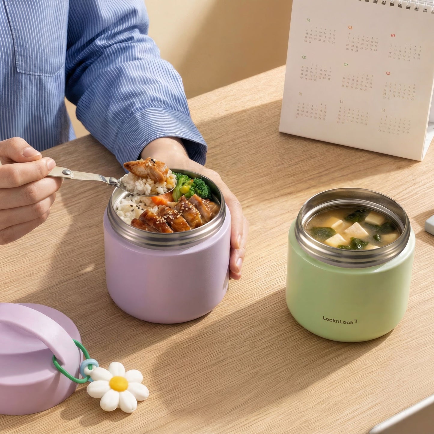 LocknLock Tower Food Jar 330ml + 520ml