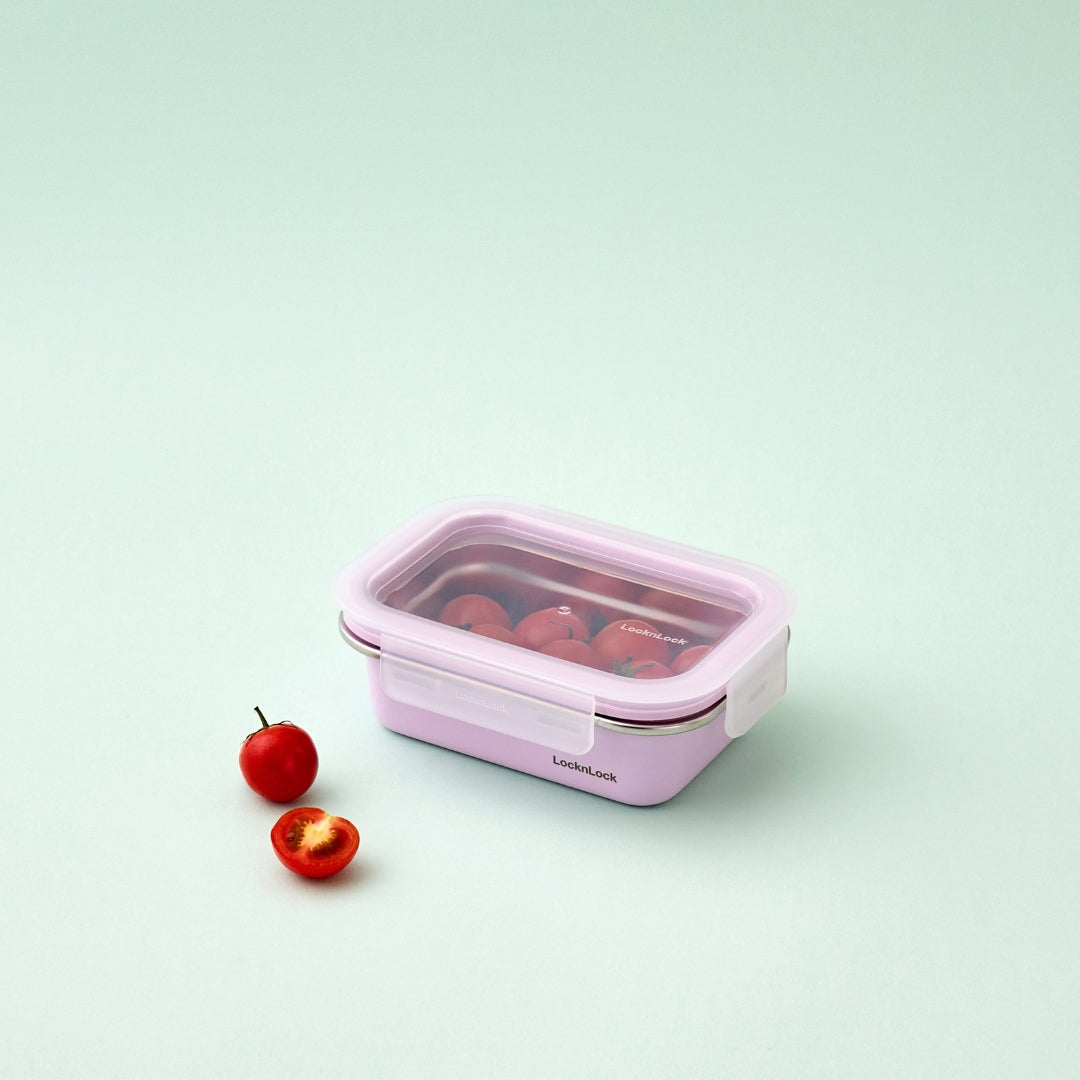 LocknLock Stainless Cozy 400ml | Microwave-Safe Stainless Steel Food Container