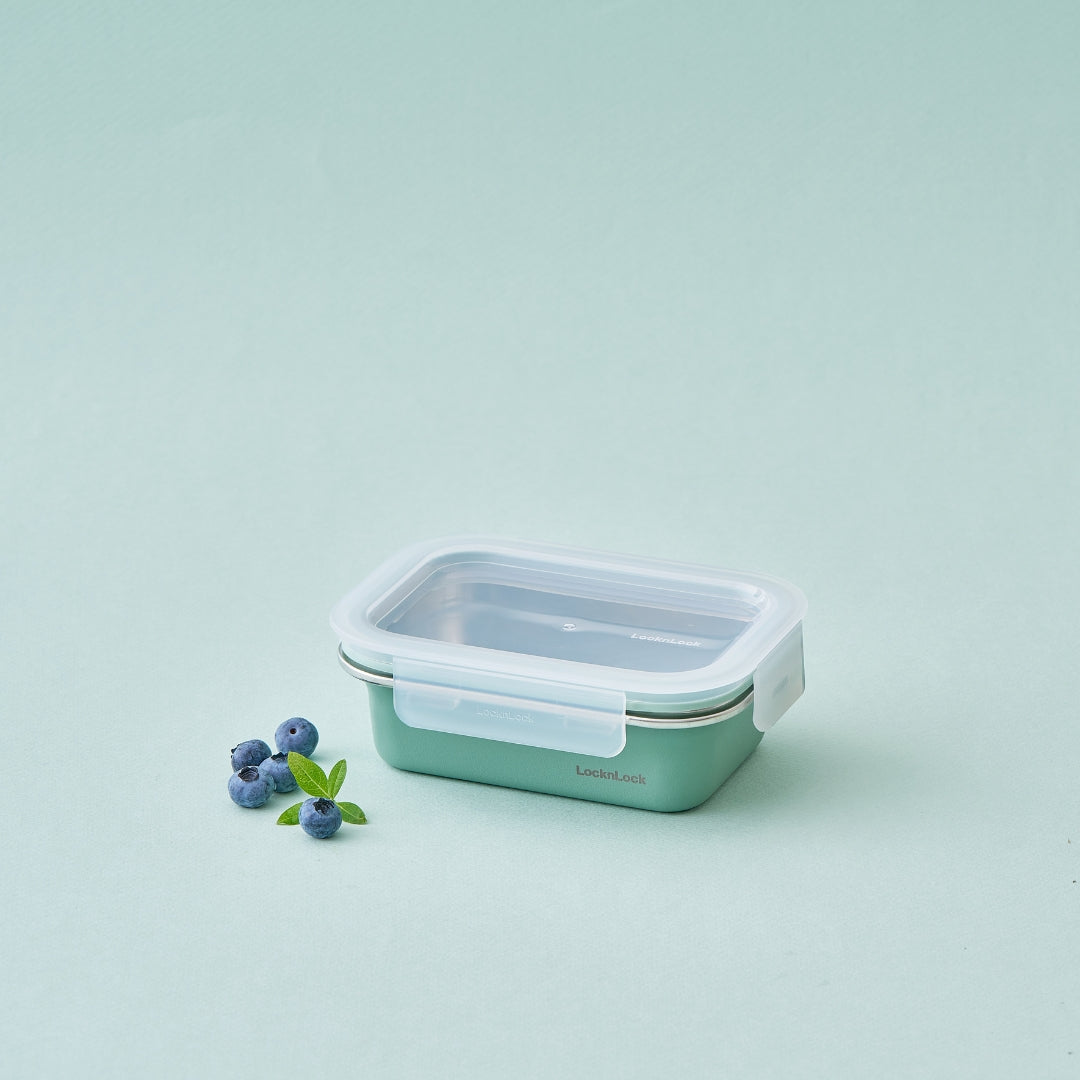 LocknLock Stainless Cozy 400ml | Microwave-Safe Stainless Steel Food Container