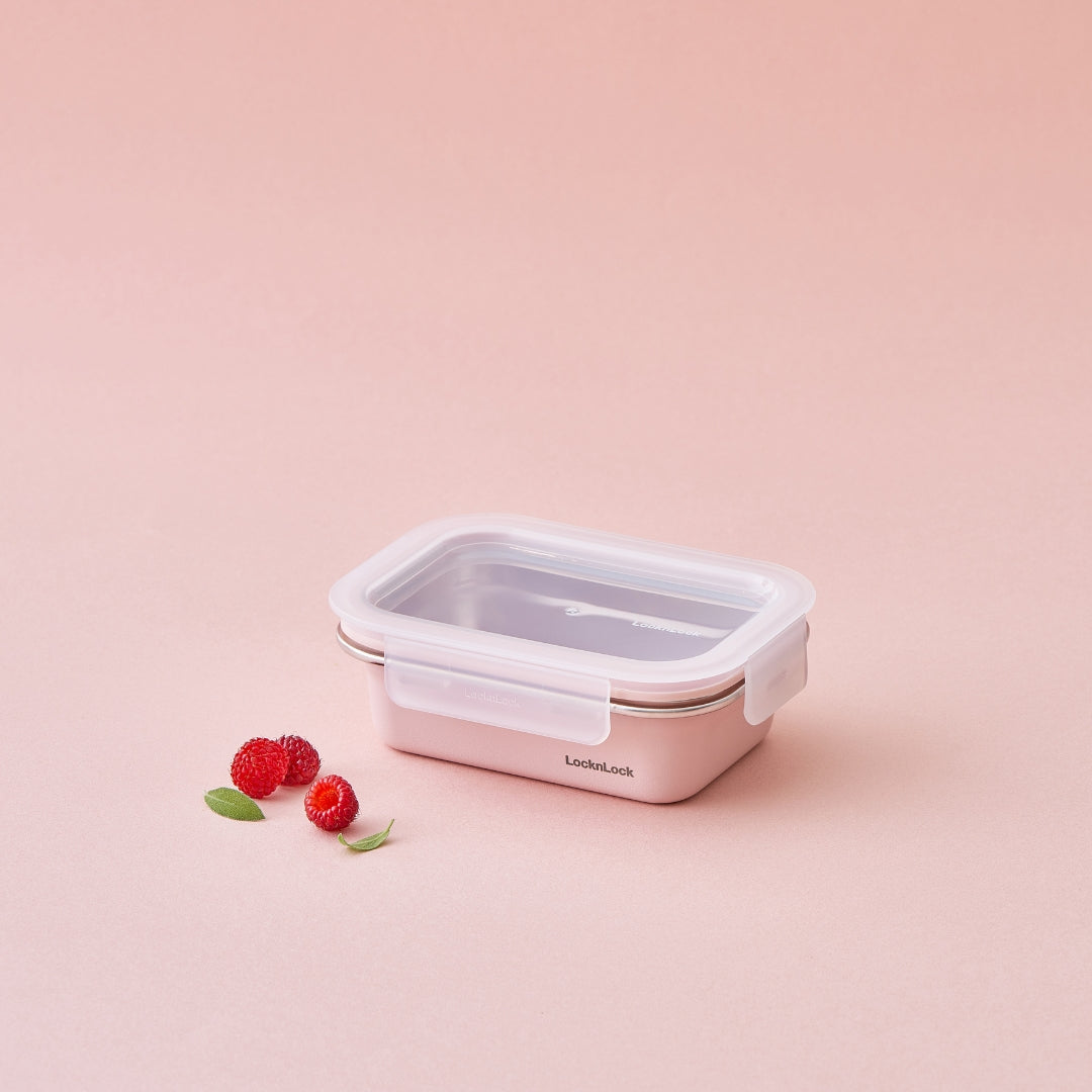 LocknLock Stainless Cozy 400ml | Microwave-Safe Stainless Steel Food Container