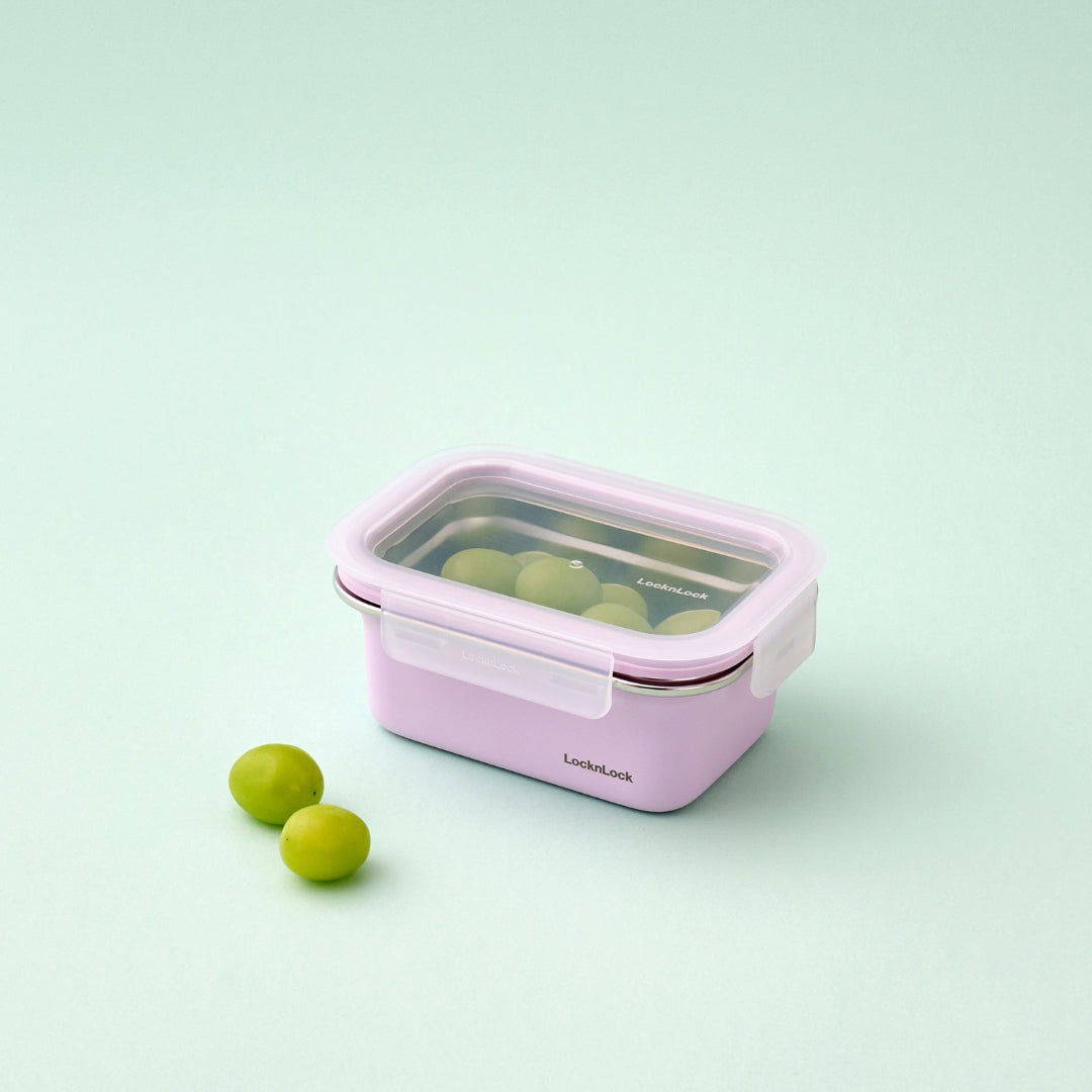 LocknLock Stainless Cozy 500ml  | Microwave-Safe Stainless Steel Food Container