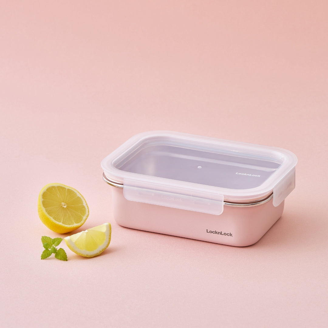 LocknLock Stainless Cozy 1.2L | Microwave-Safe Stainless Steel Food Container