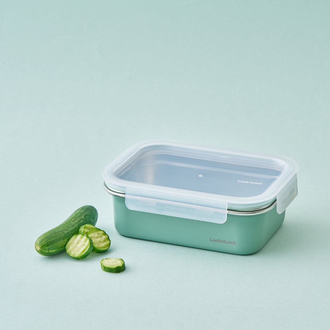 LocknLock Stainless Cozy 1.2L | Microwave-Safe Stainless Steel Food Container