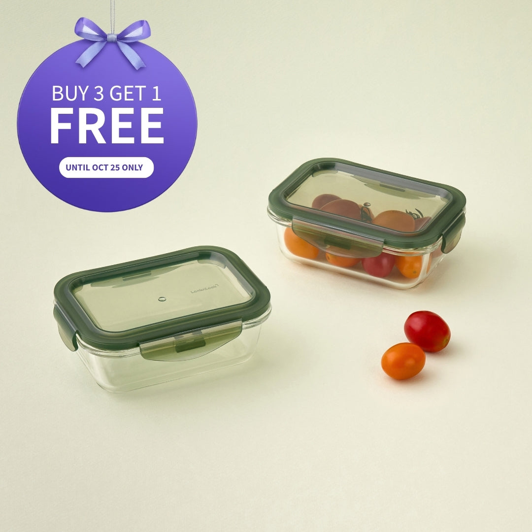 LocknLock Fresh Glass 400ml Set of 2 – Holiday Gift Set