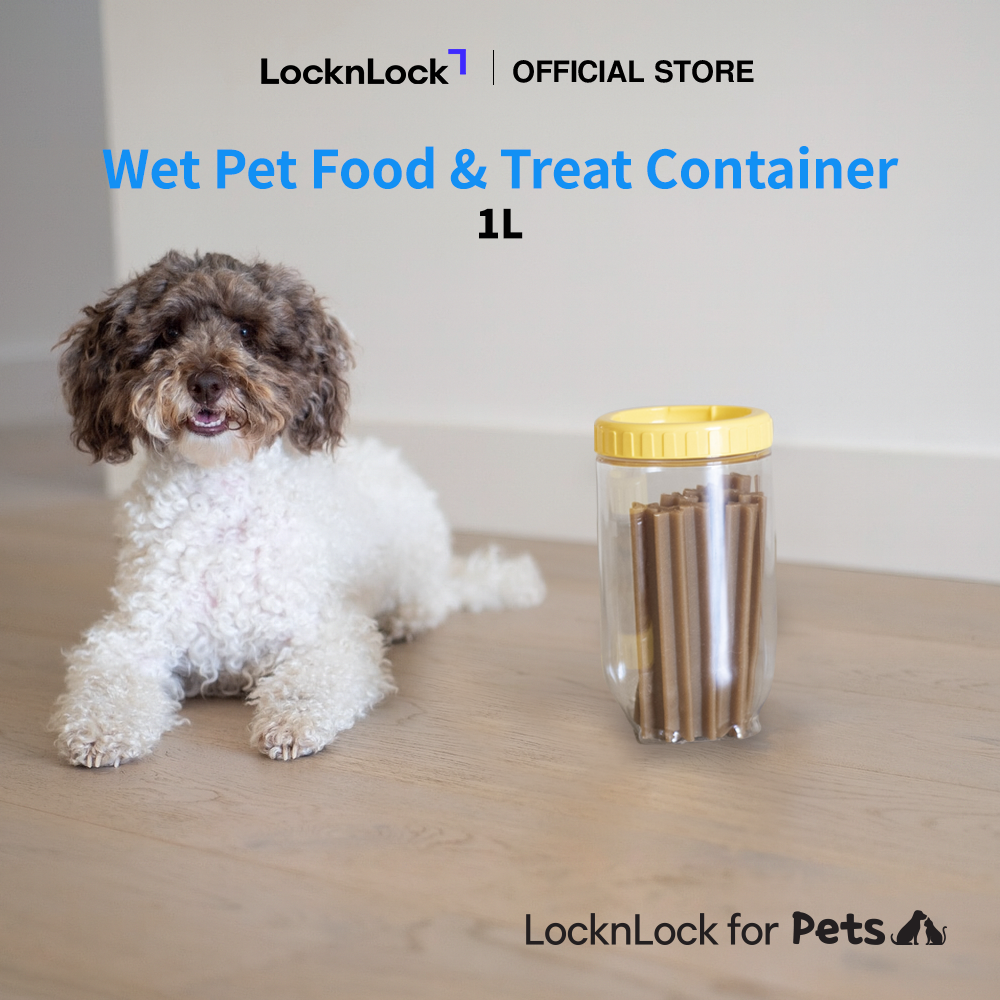 LocknLock for Pets Wet Pet Food & Treat Container 1L