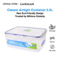 LocknLock Eco-Friendly Classic Airtight Rectangular Food Container 5.5L HPL836