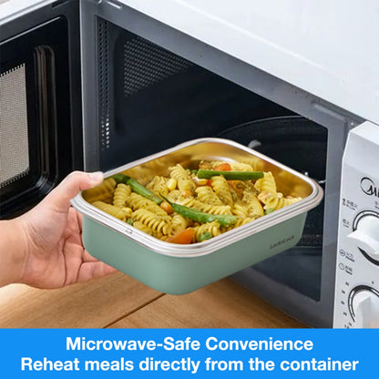 LocknLock Stainless Cozy 400ml | Microwave-Safe Stainless Steel Food Container