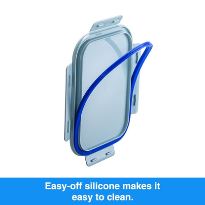 LocknLock Set of 2 The Clear Glass 300ml (Square) Airtight, Oven-Safe Glass