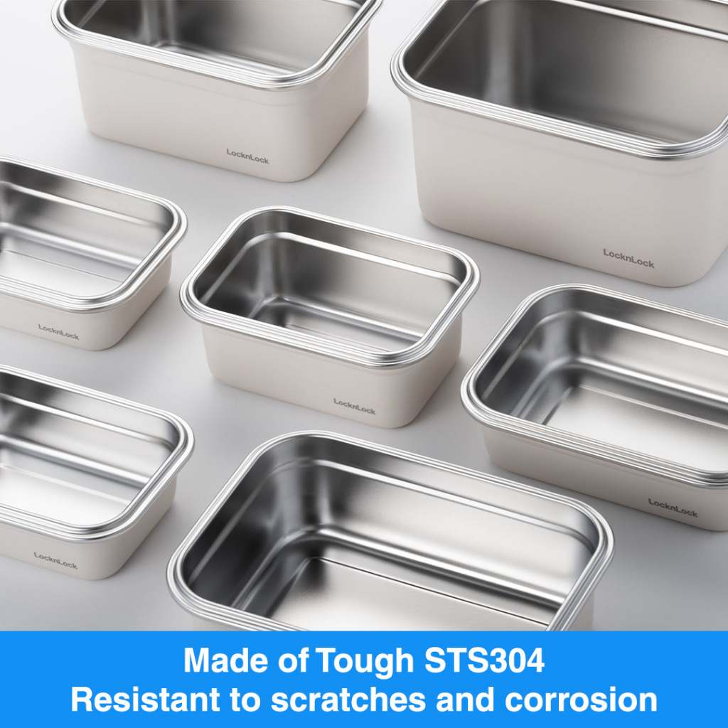 LocknLock Stainless Ivory | Microwave-Safe Container