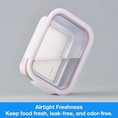 LocknLock Christmas Set Stainless Cozy| Microwave-Safe Stainless Steel Food Container