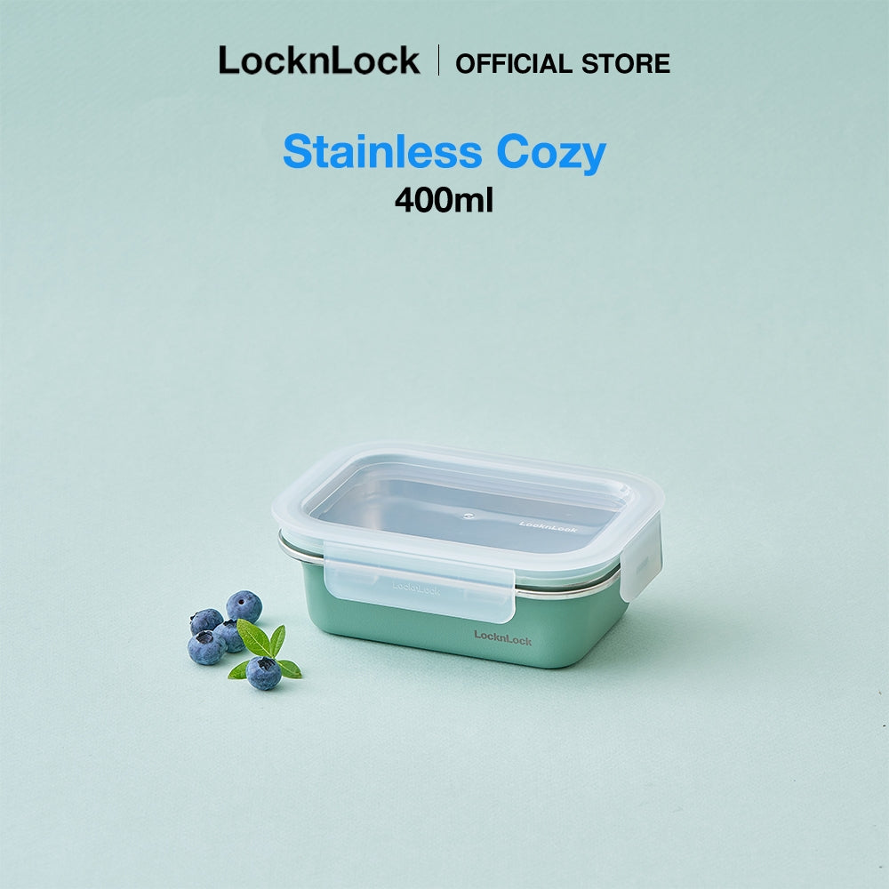 LocknLock Christmas Set Stainless Cozy| Microwave-Safe Stainless Steel Food Container