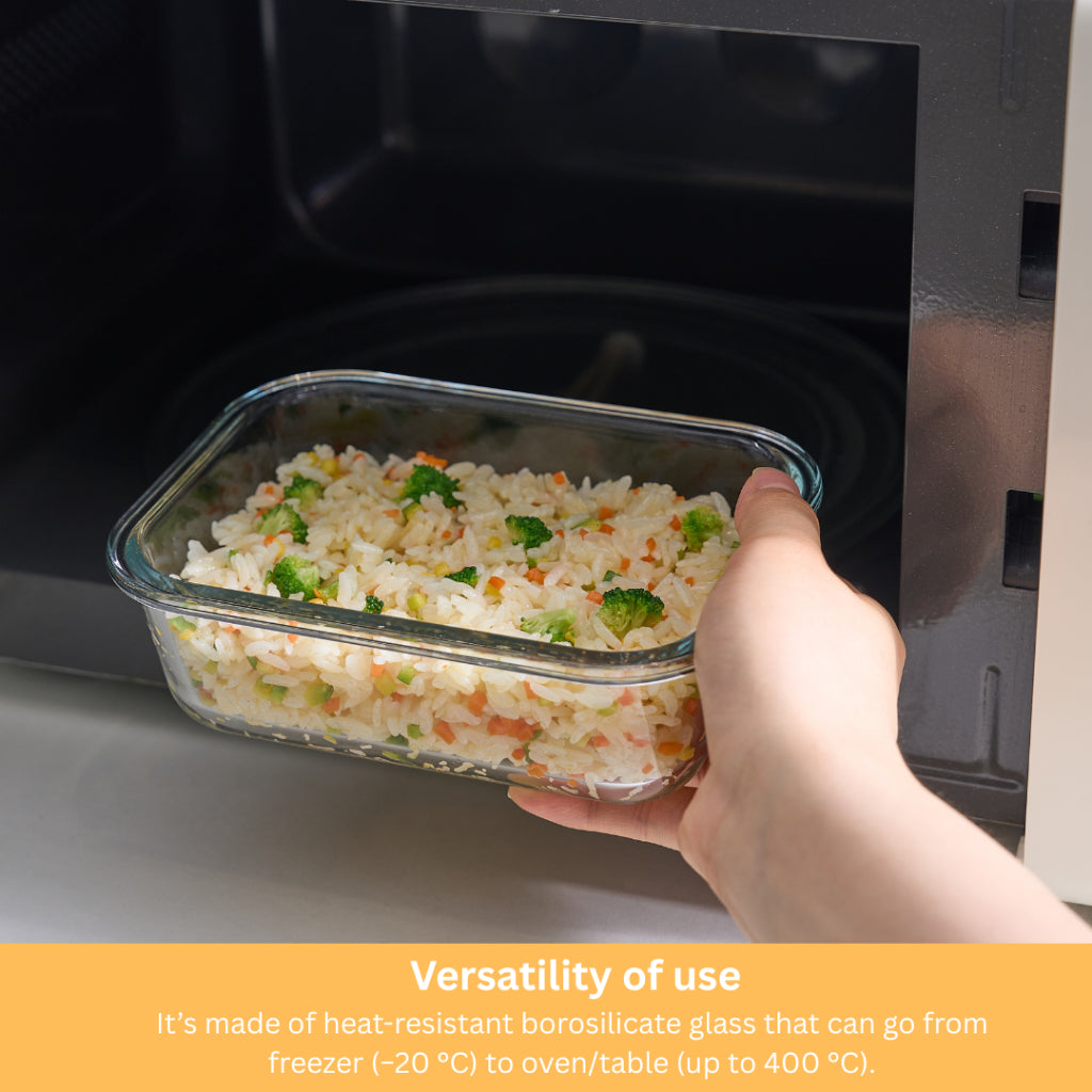 LocknLock Christmas Set The Cube Heat-Resistant Glass Airtight Container