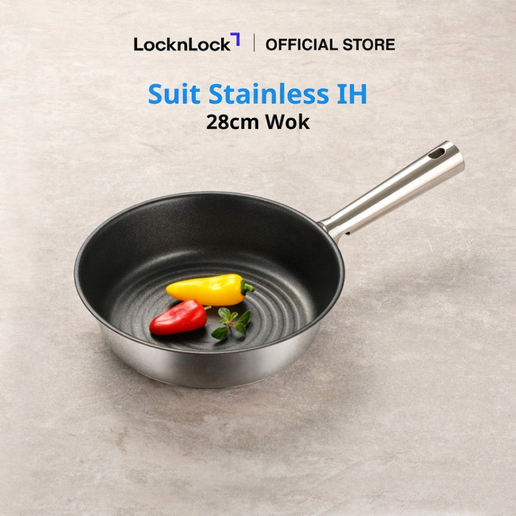 LocknLock Suit Stainless Wok 28cm