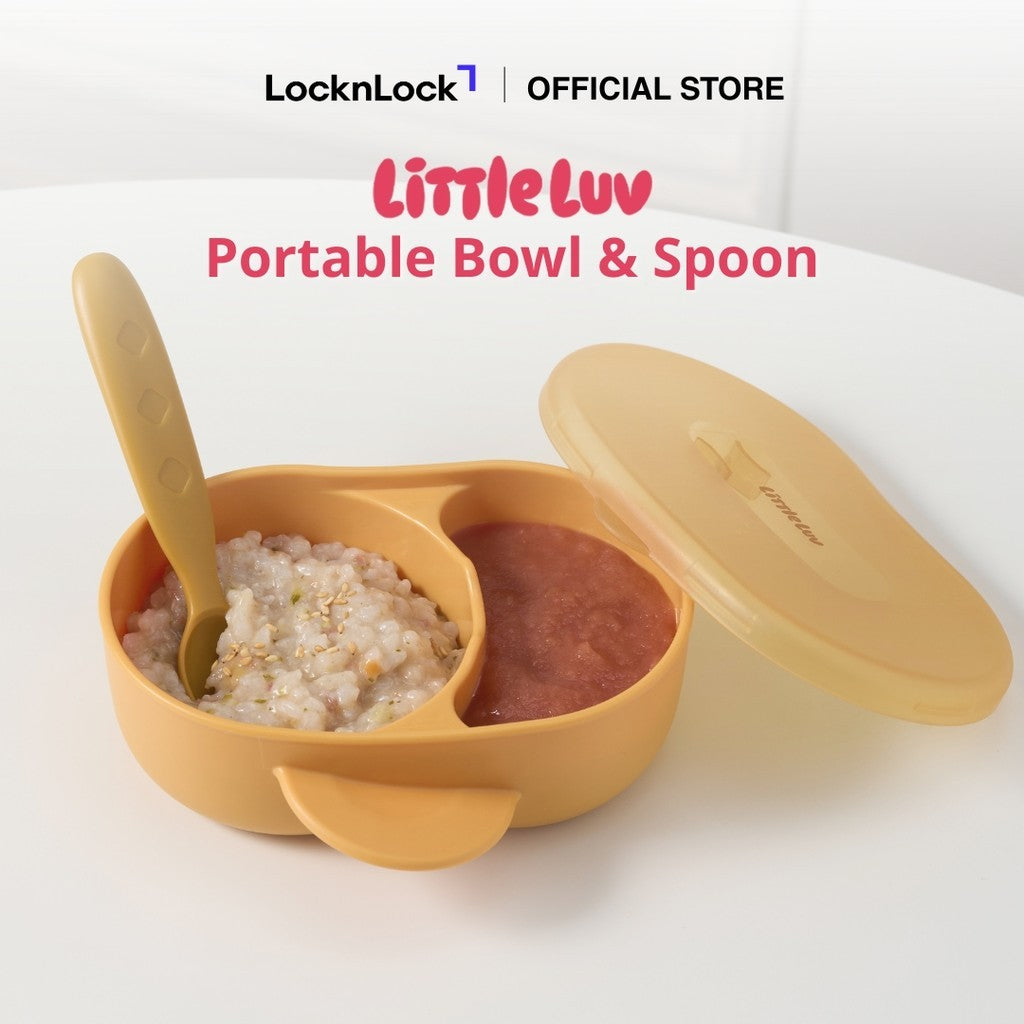 Little Luv Portable Bowl & Spoon 3-Piece Set
