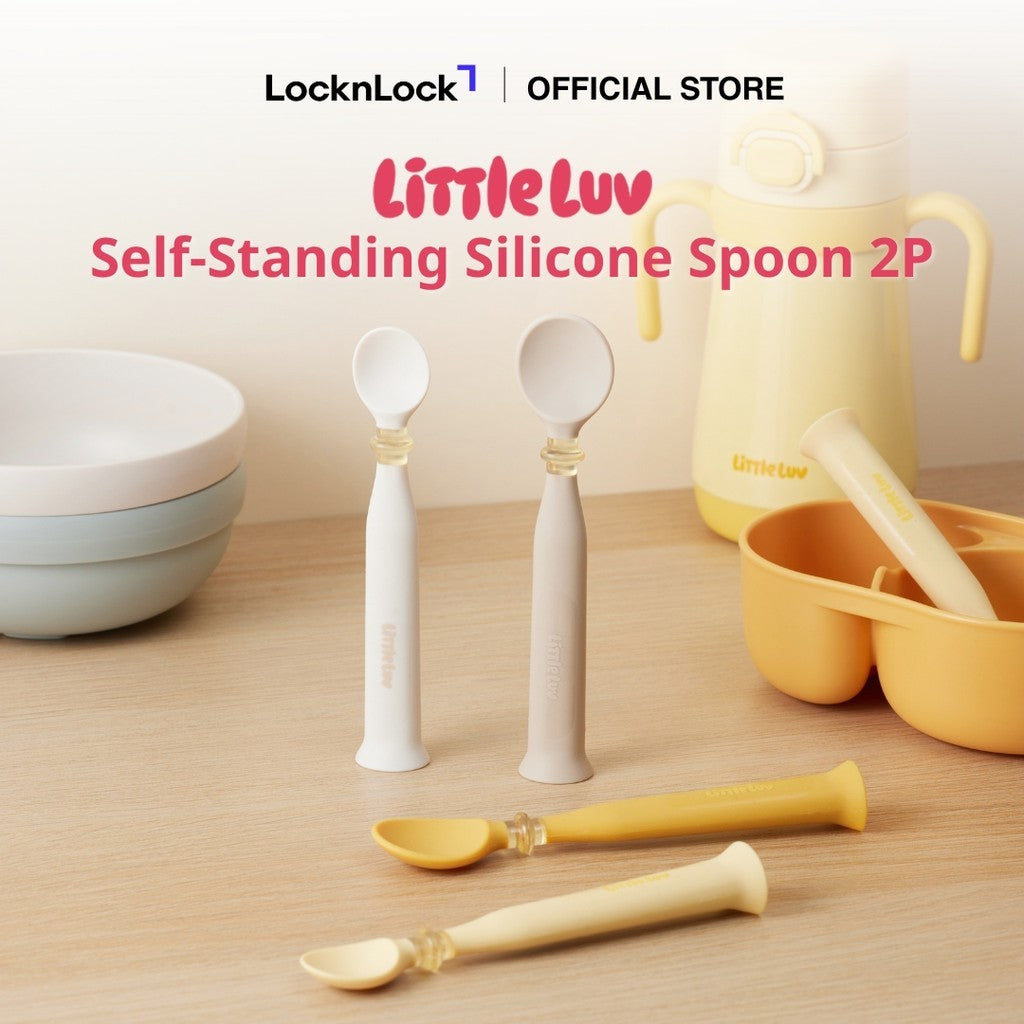Little Luv Self-Standing Silicon Spoon 2P